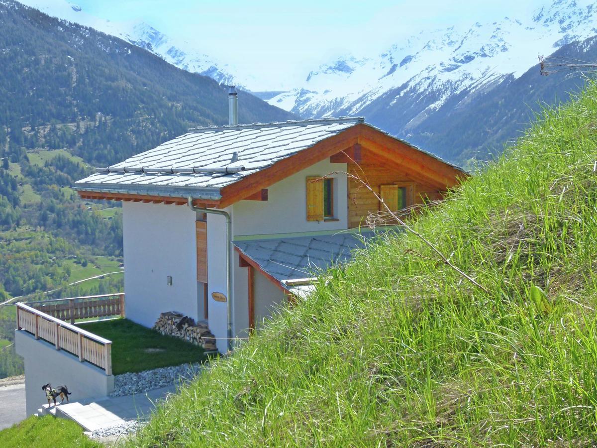 Mountain-View Chalet In Heremence With Terrace 외부 사진